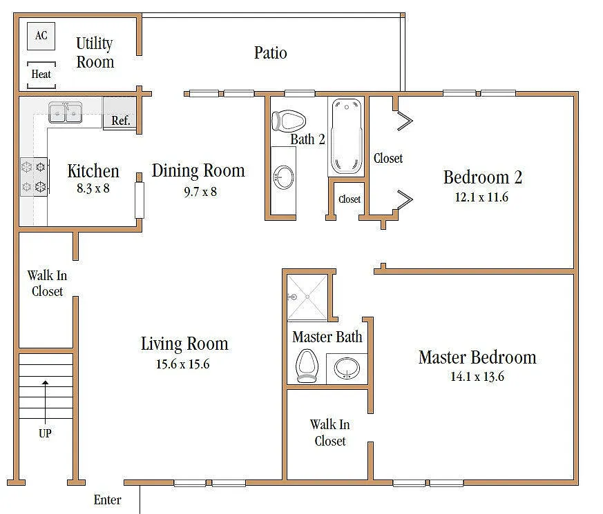 Floor plan 2X2