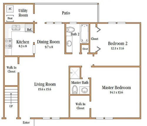 Floor plan 2X2