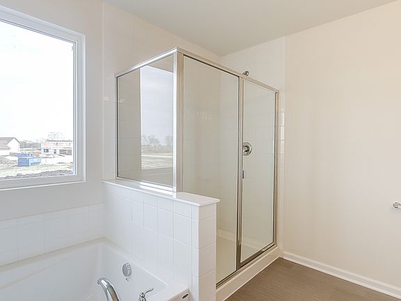 Owner s bath with ceramic shower