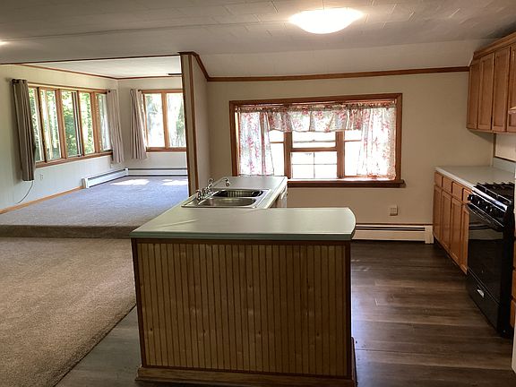 Kitchen faces east.