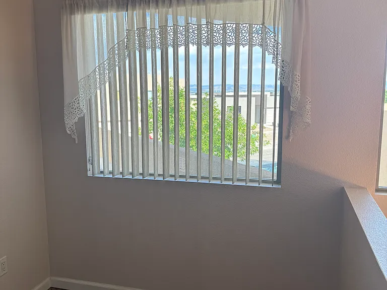 loft area on 2nd floor with view of the Sandia Mountains