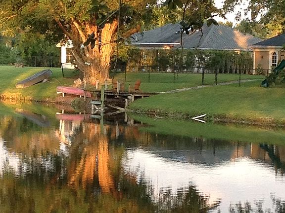 lake view from backyard