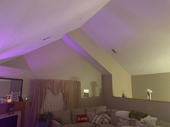 High ceilings inside living room