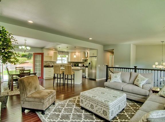 Open and airy with tons of natural light.