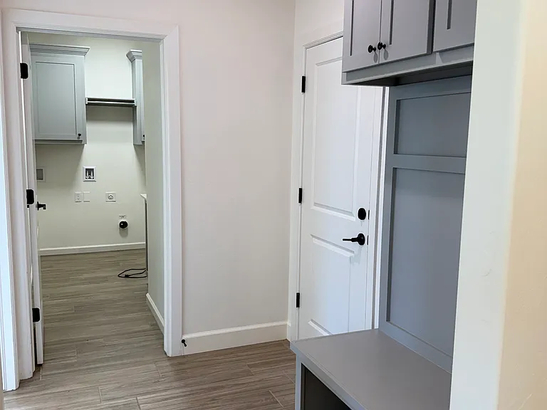 Garage Entry and mud Bench