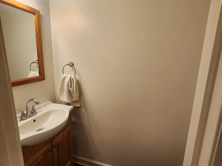 first floor half bath