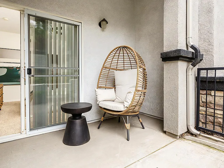 Private Patio with Access From Living Room