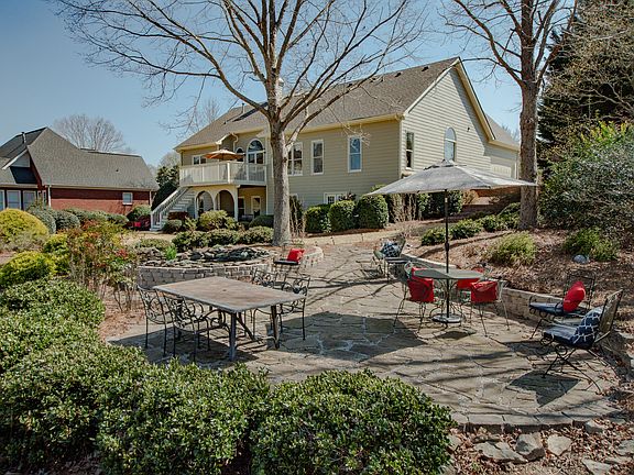 stone terrace seating area
