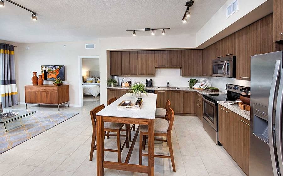 Kitchen and dining area