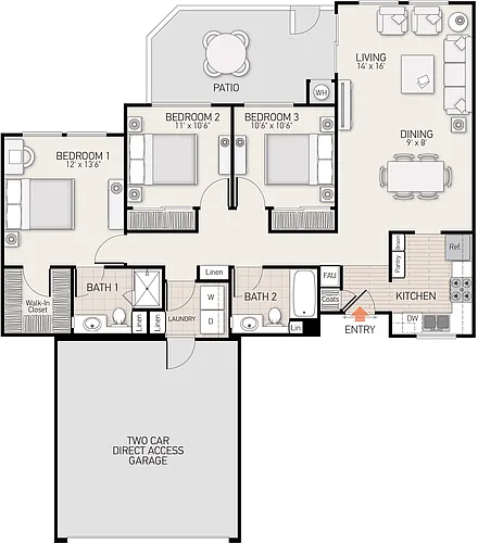 Floor plan Plan E