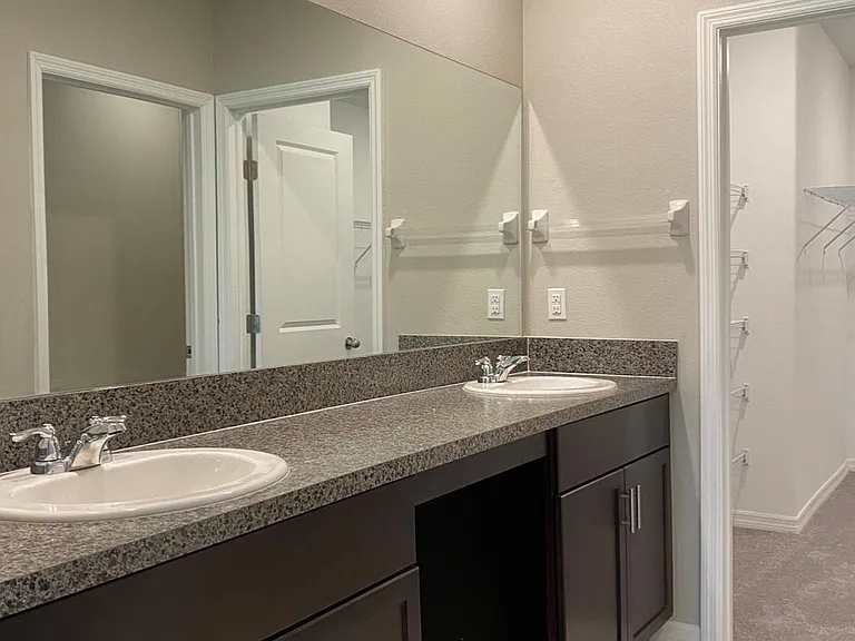 Master Bathroom with double sinks