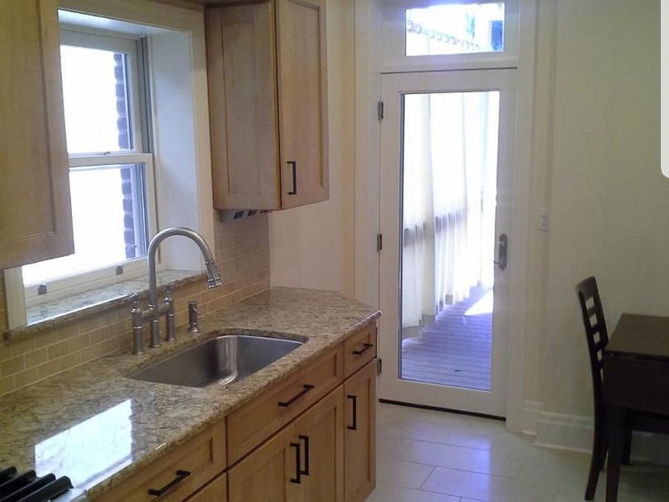 Kitchen looking onto deck.