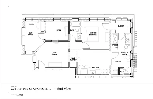 Floor plan East View