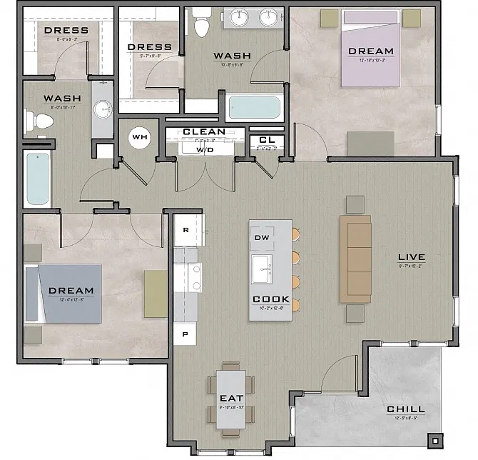 Floor plan B3 - cottage