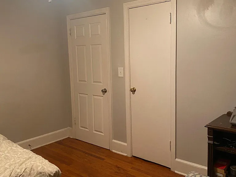 Ceiling fans and closet in both bedrooms. Hardwood throughout