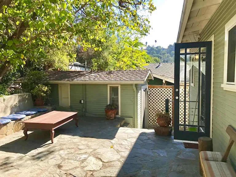 Patio for easy entertainment just outside of dining room