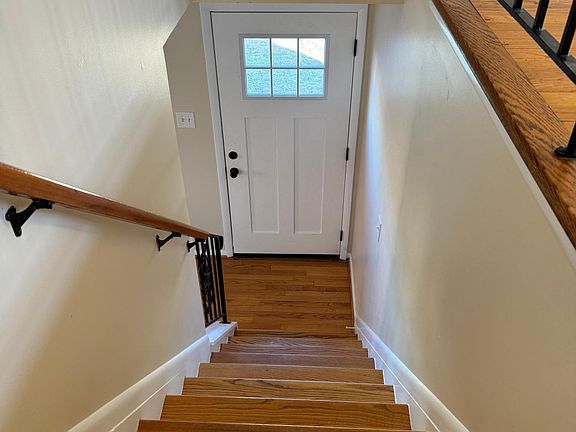 Stairs looking down to first floor