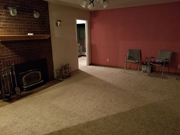 Living Room w/wood stove.