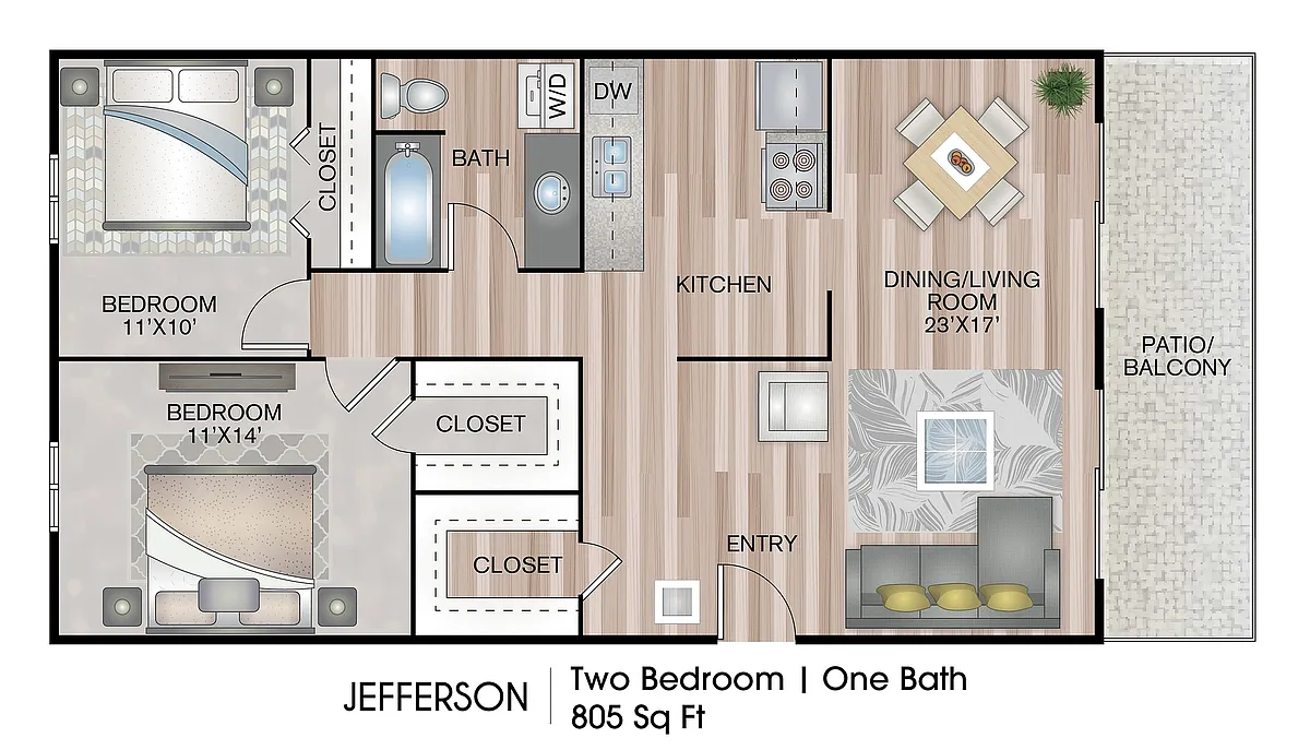 Floor plan Jefferson - Premium Plus