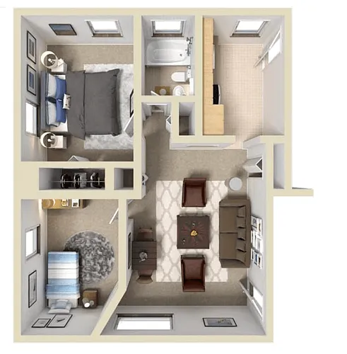 Floor plan 2 Bedroom
