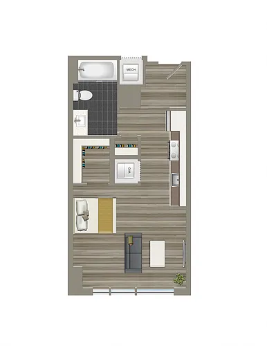 Floor plan Studio D