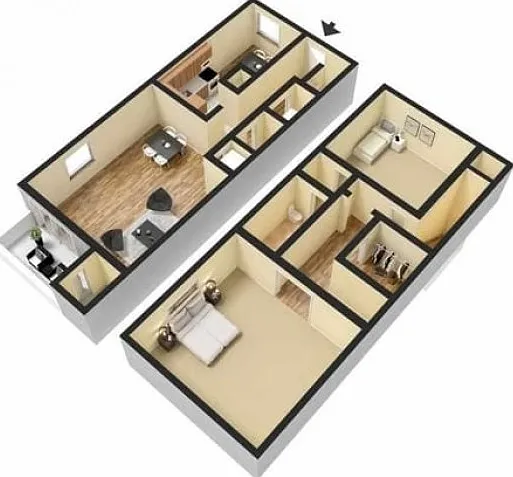2 Bedroom 1.5 Bath Townhouse 2 Bedroom 1.5 Bath Townhouse