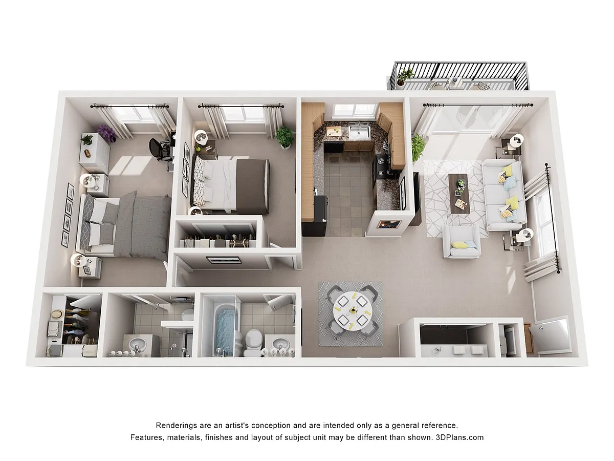 Floor plan 2 Bedroom