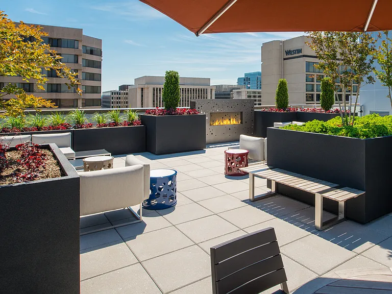 Fireplace and Plush Seating (SkyDeck)