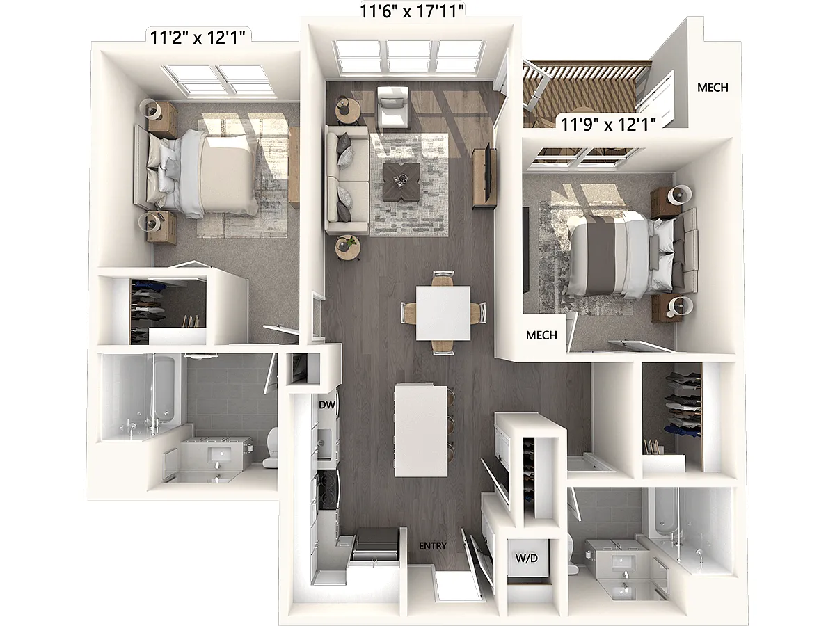 Floor plan B18AF