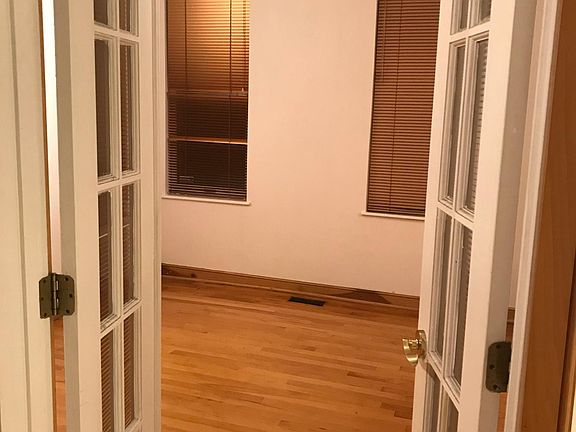 French door entry way into bedroom