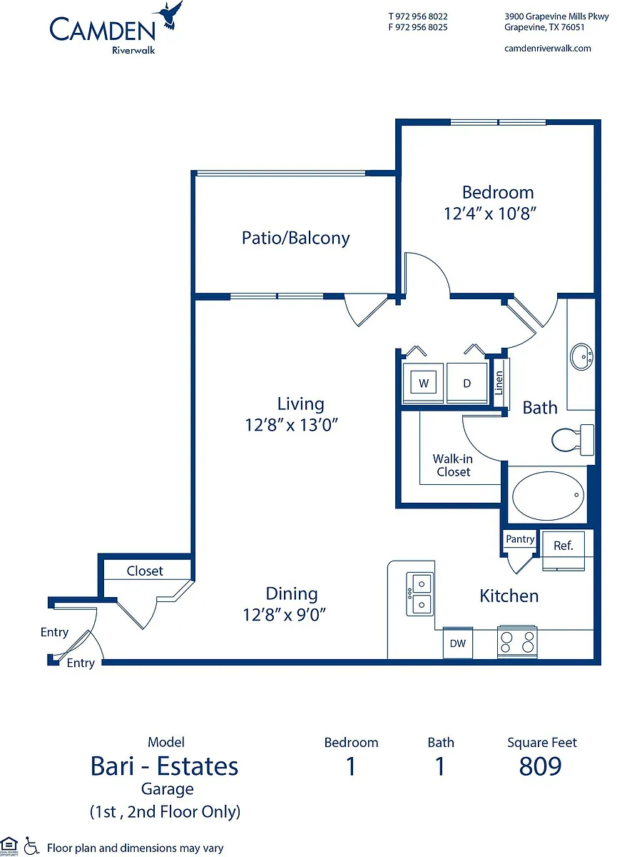 Floor plan Bari Estates - Garage