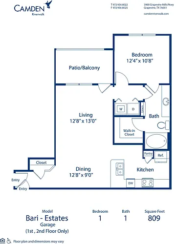 Floor plan Bari Estates - Garage