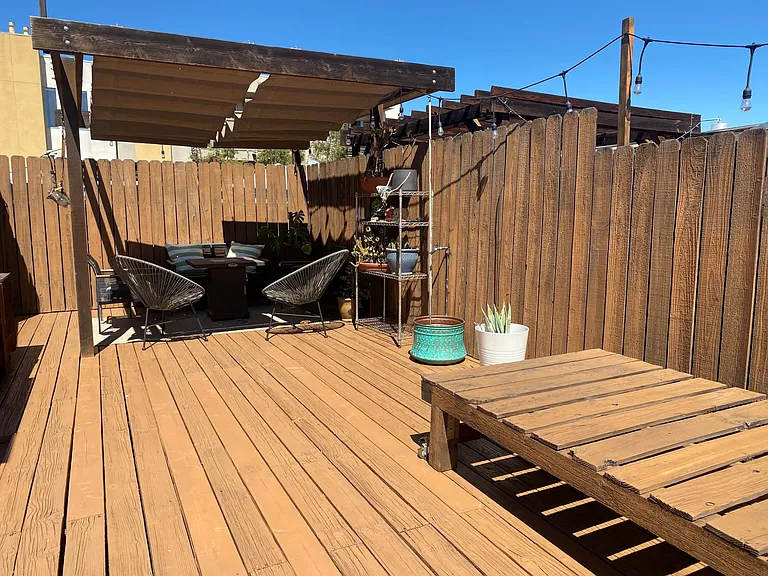 Private 400 sq ft. rooftop balcony