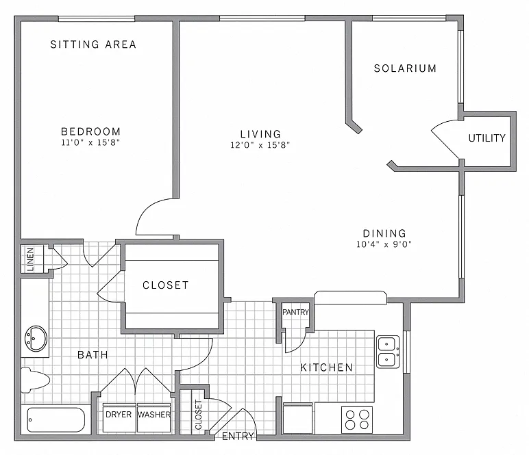Floor plan A3 Solarium