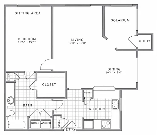 Floor plan A3 Solarium