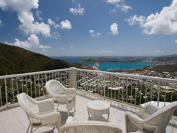 View from top balcony