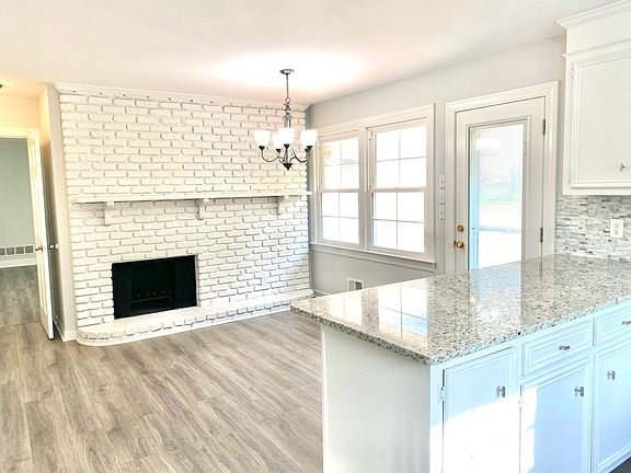 Fireplace in the kitchen