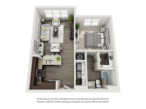 Floor plan One Bedroom