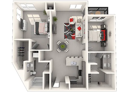 Floor plan Station