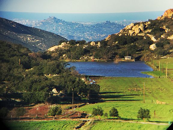 Valley view with ocean view.