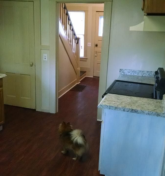 Kitchen and front hallway