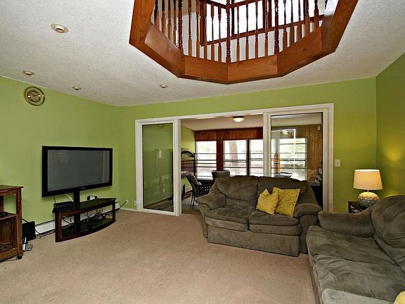 Grand living room with open concept.