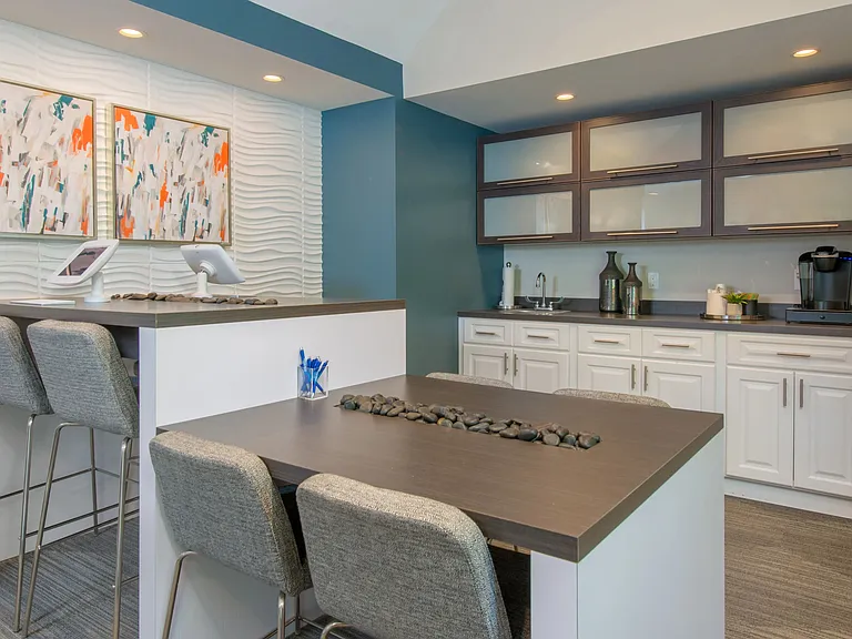 Swing by our welcoming leasing space, grab a free coffee, and mingle with our friendly on-site team. They're here to make your first apartment experience exceptional.