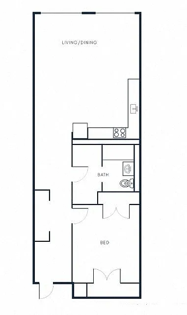 Floor plan 1X1 - A4