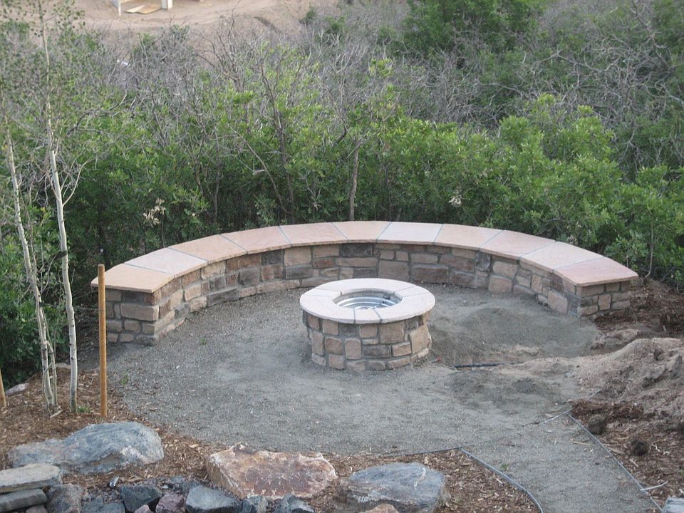Fire Pit next to Pond