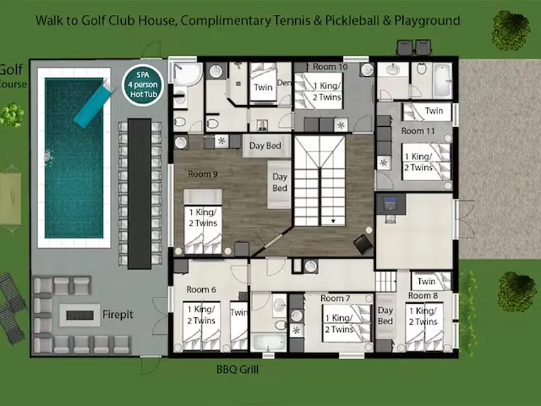 Welcome to the Second Floor Floorplan: An inviting space designed for relaxation and privacy.