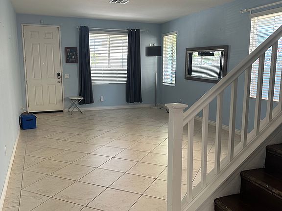 Living room and formal dining area
