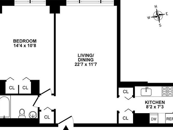2nd image of 230 W 55th St APT 4C