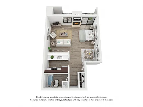 Floor plan Studio