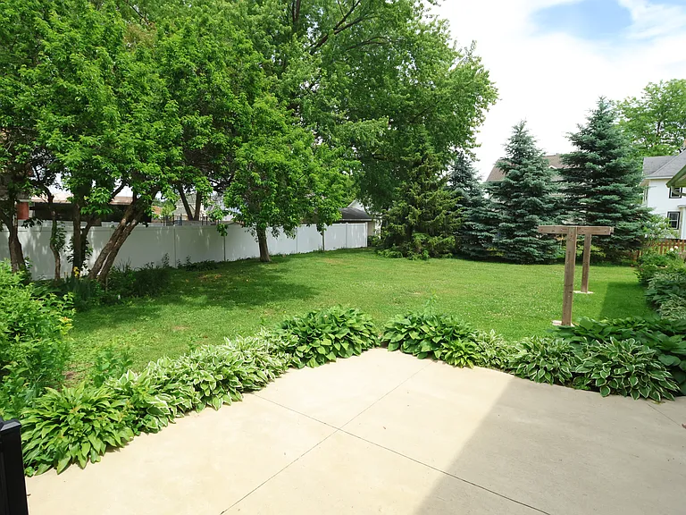 Back yard - view from patio - shared yard space